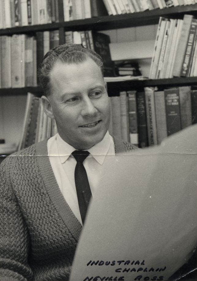 Reverend Neville Ross (Industrial Chaplain) at work