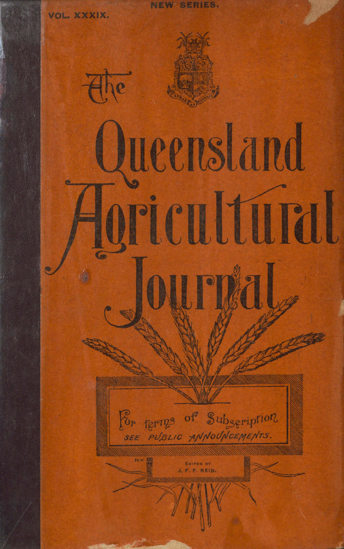 Queensland Agricultural Journal - January to June 1933