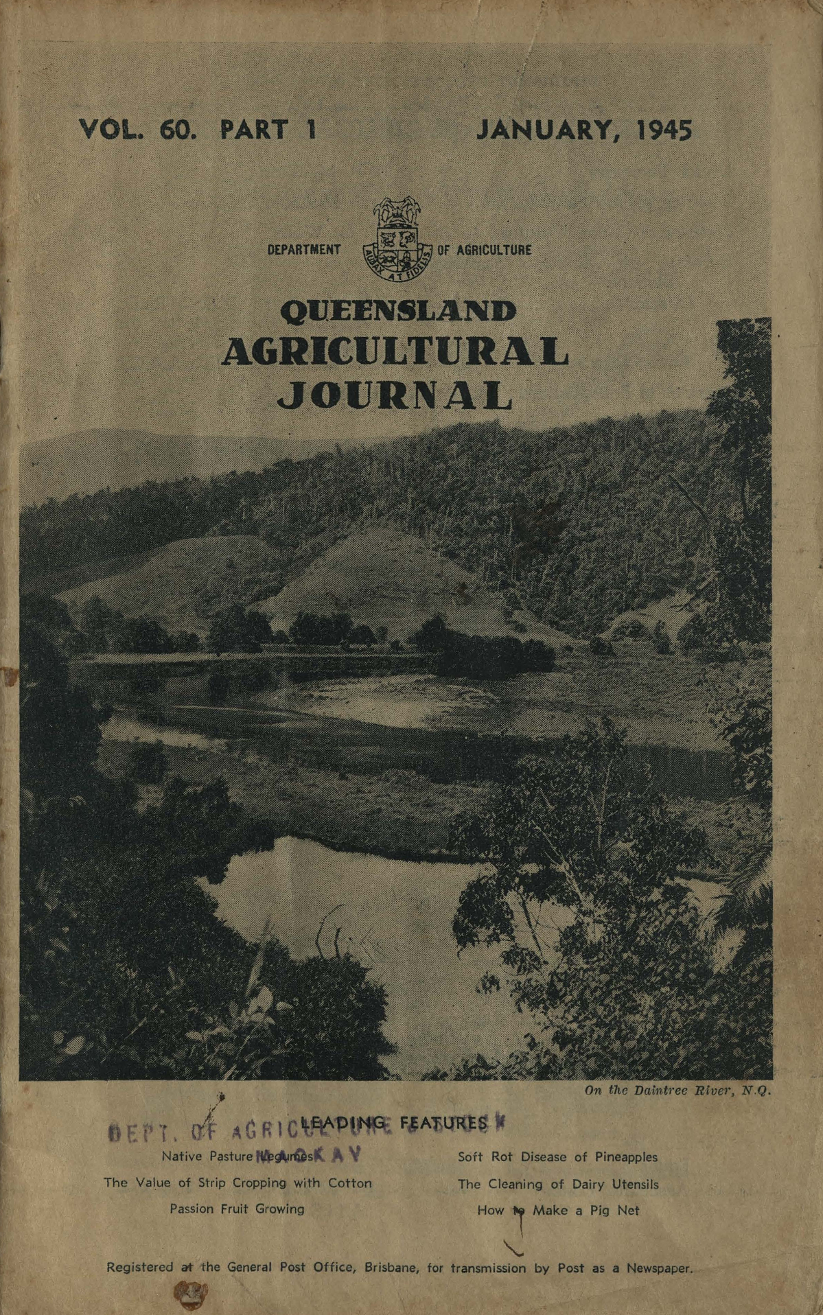 Queensland Agricultural Journal - January 1945