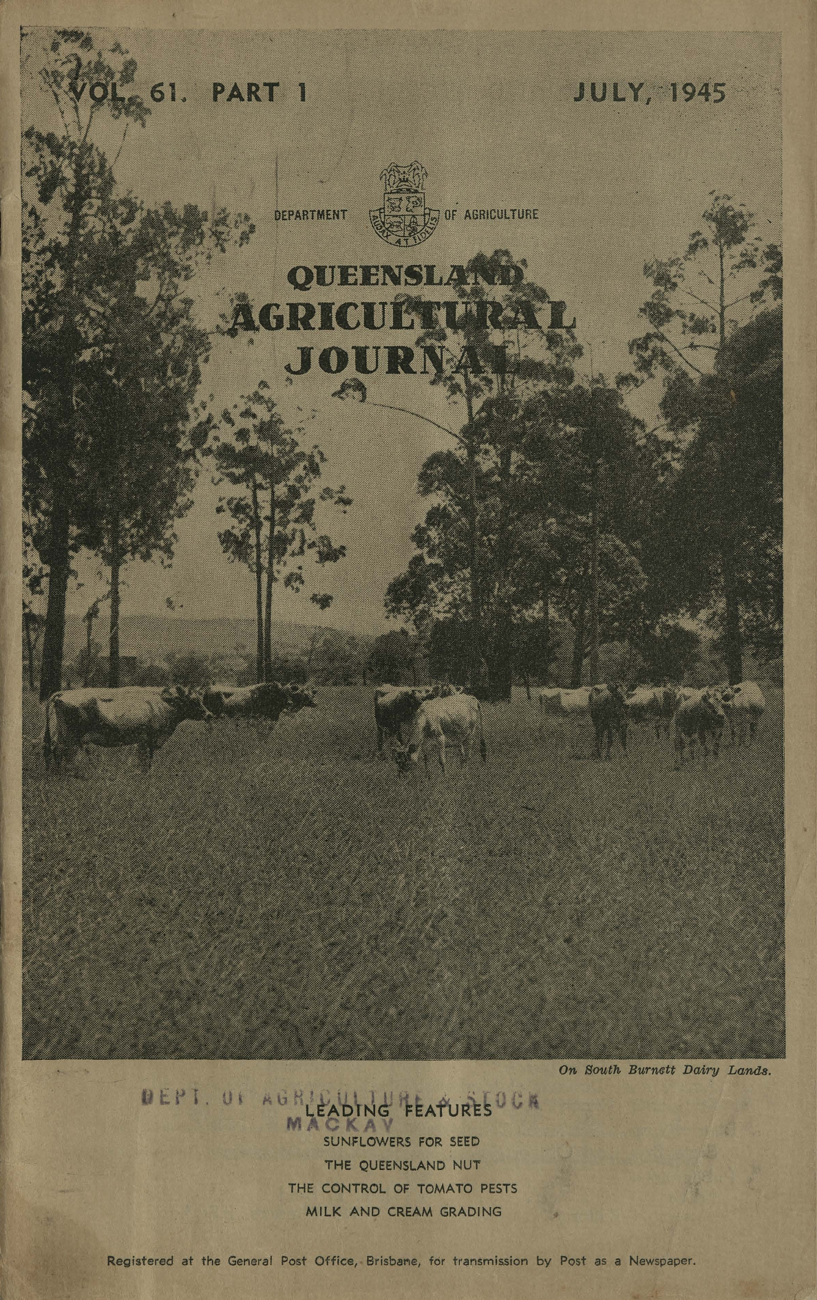 Queensland Agricultural Journal - July 1945