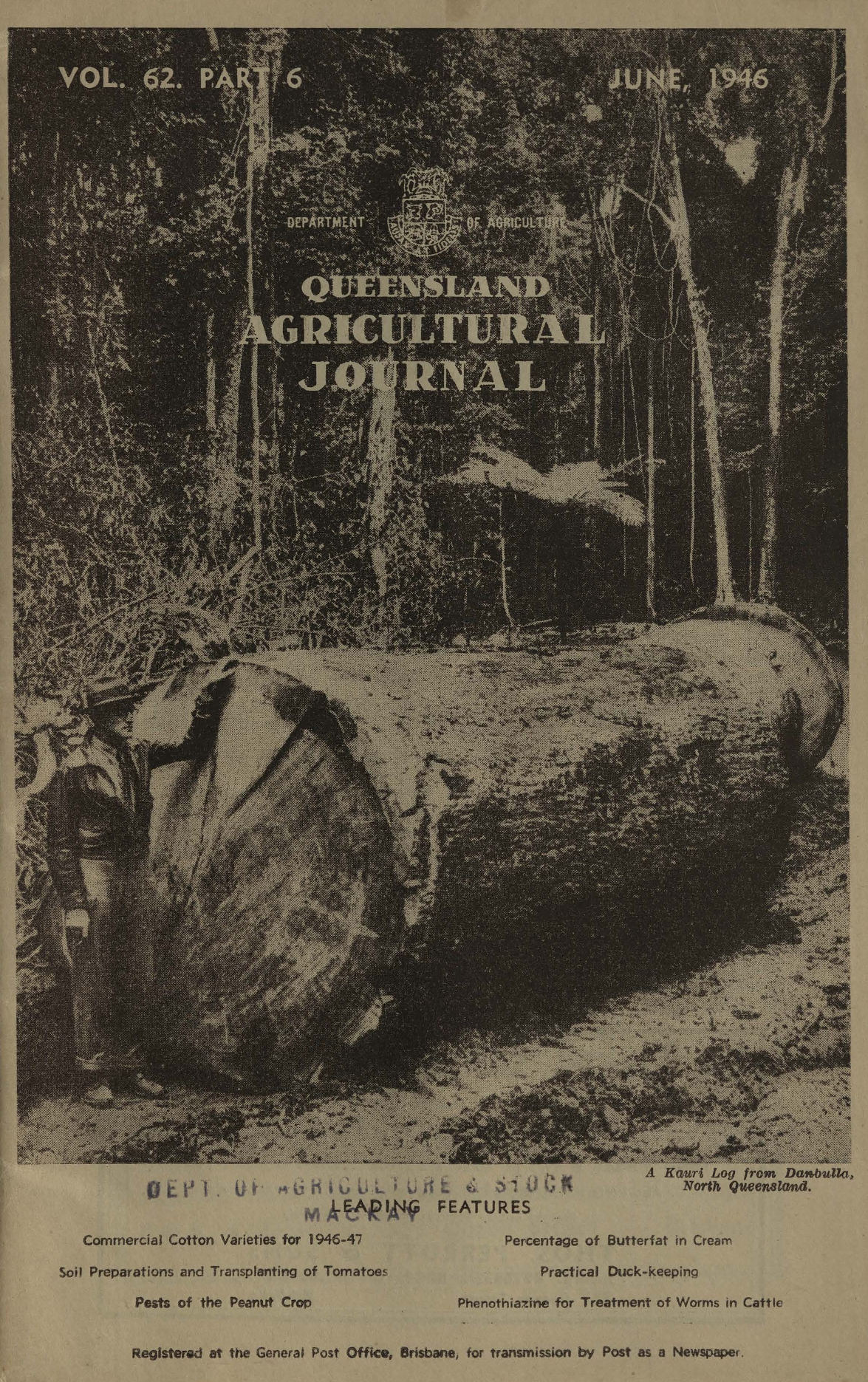 Queensland Agricultural Journal - June 1946