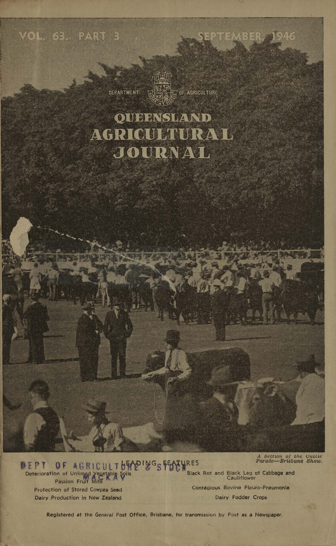 Queensland Agricultural Journal - September 1946