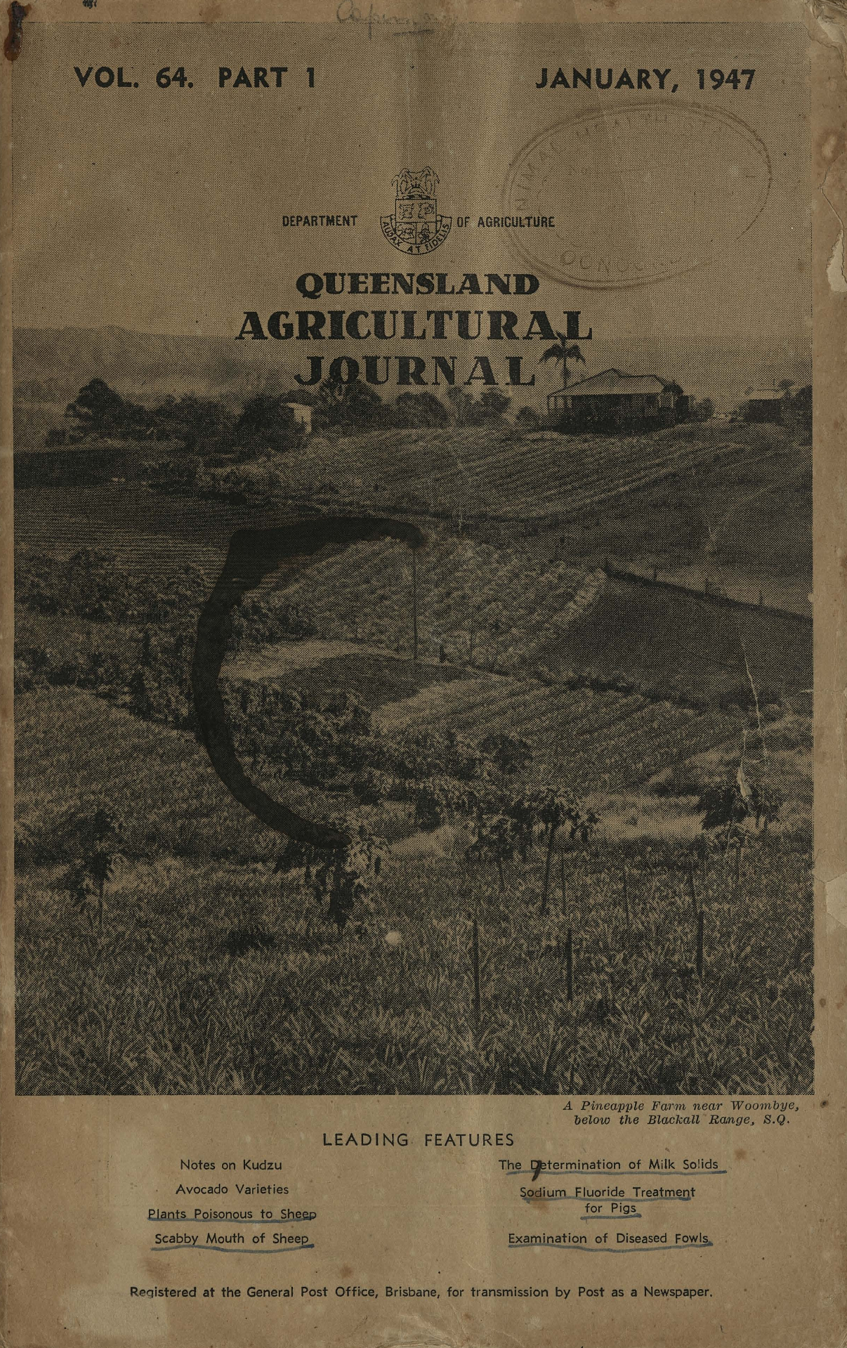 Queensland Agricultural Journal - January 1947