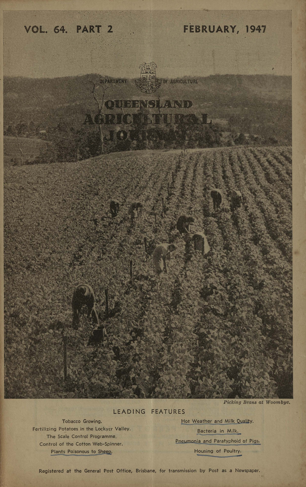 Queensland Agricultural Journal - February 1947