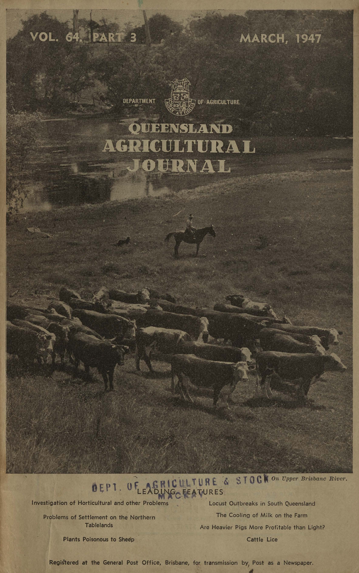 Queensland Agricultural Journal - March 1947