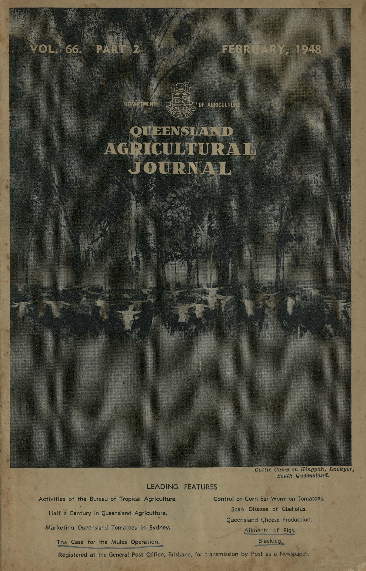 Queensland Agricultural Journal - February 1948