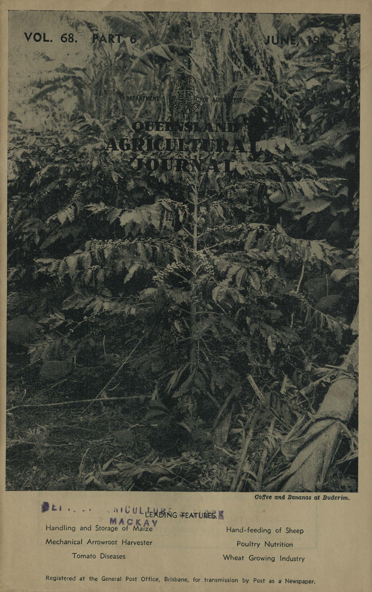 Queensland Agricultural Journal - June 1949