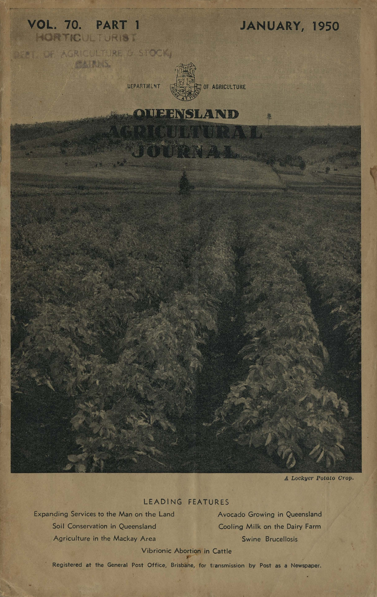 Queensland Agricultural Journal - January 1950