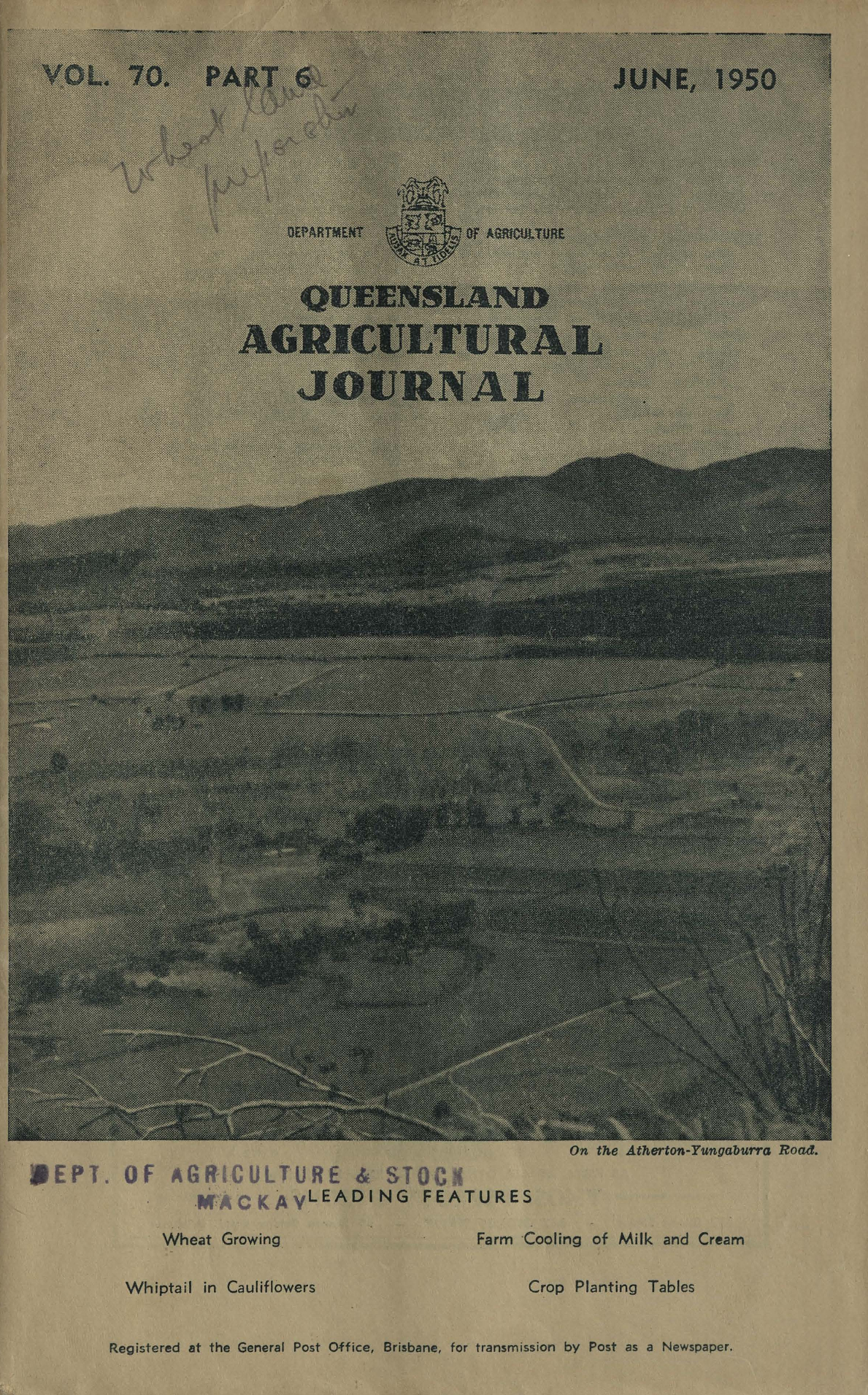 Queensland Agricultural Journal - June 1950