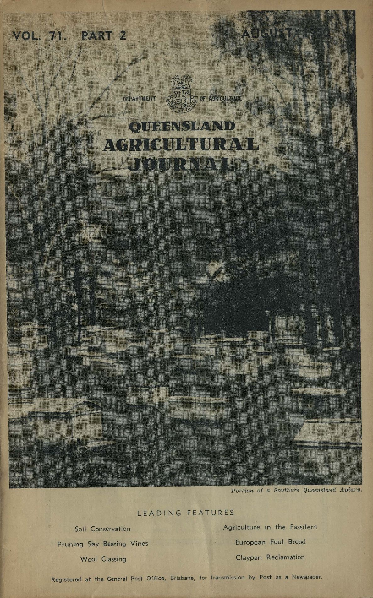 Queensland Agricultural Journal - August 1950