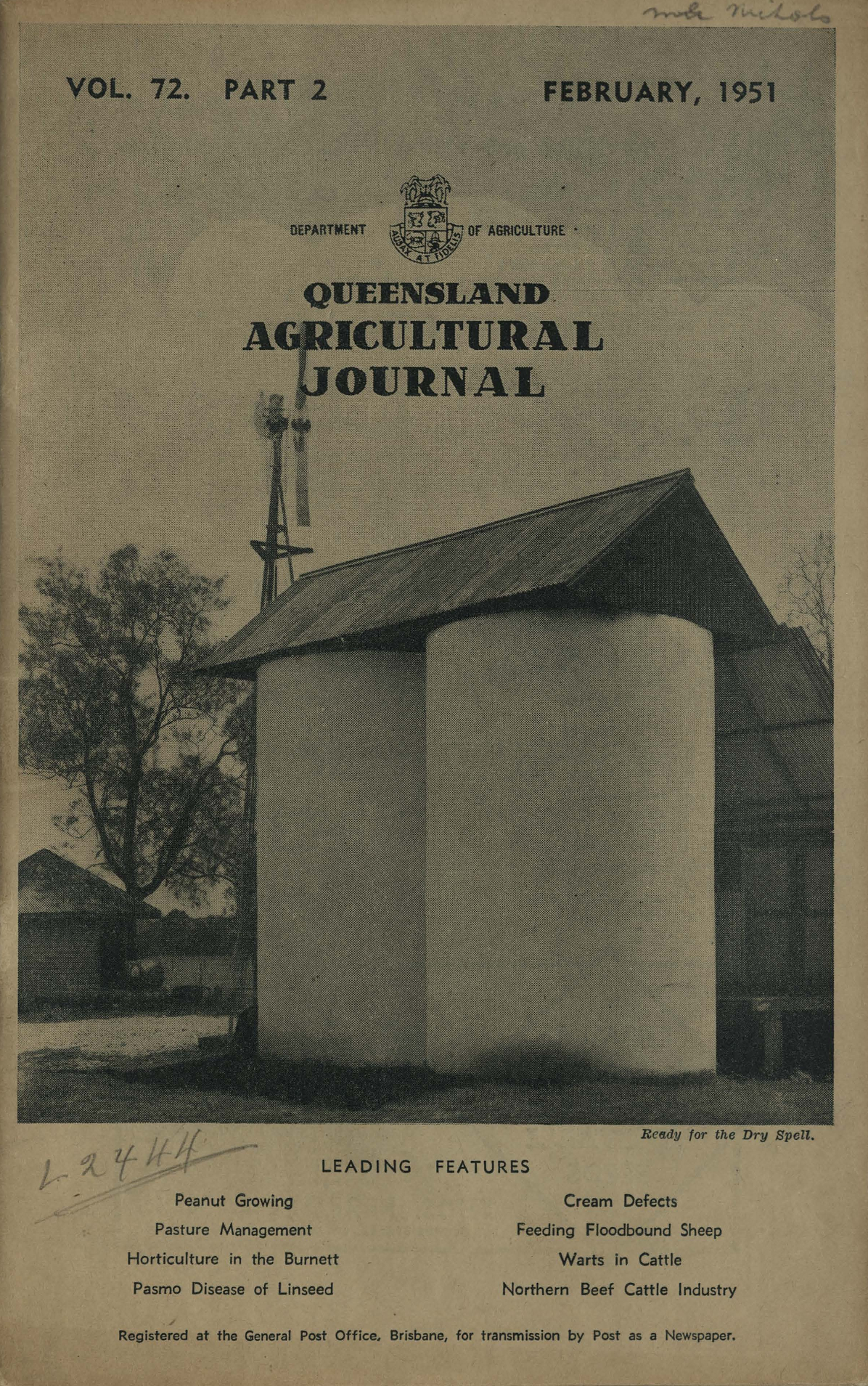Queensland Agricultural Journal - February 1951