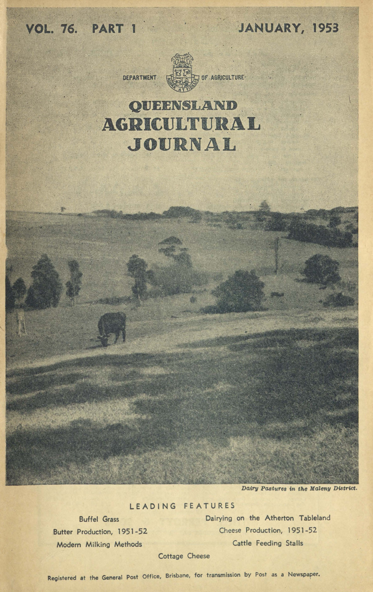 Queensland Agricultural Journal - January 1953