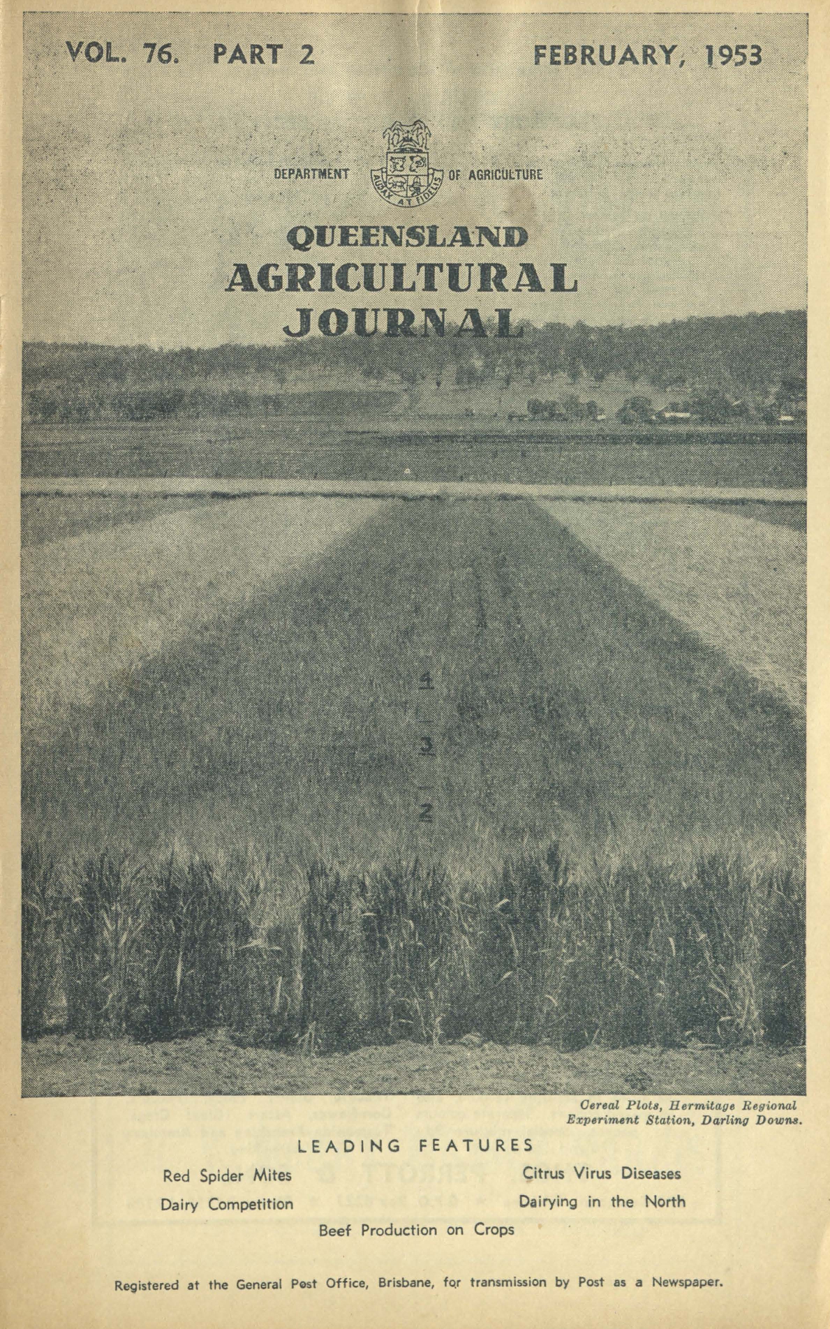 Queensland Agricultural Journal - February 1953