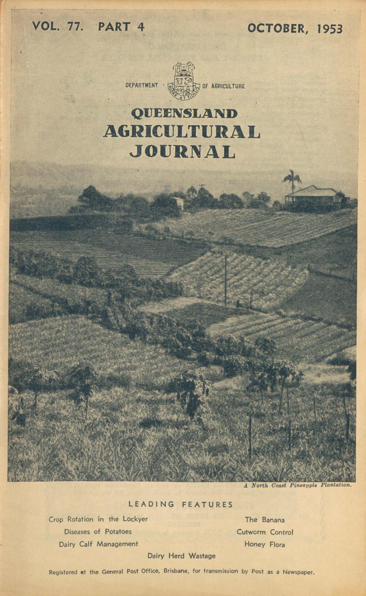 Queensland Agricultural Journal - October 1953