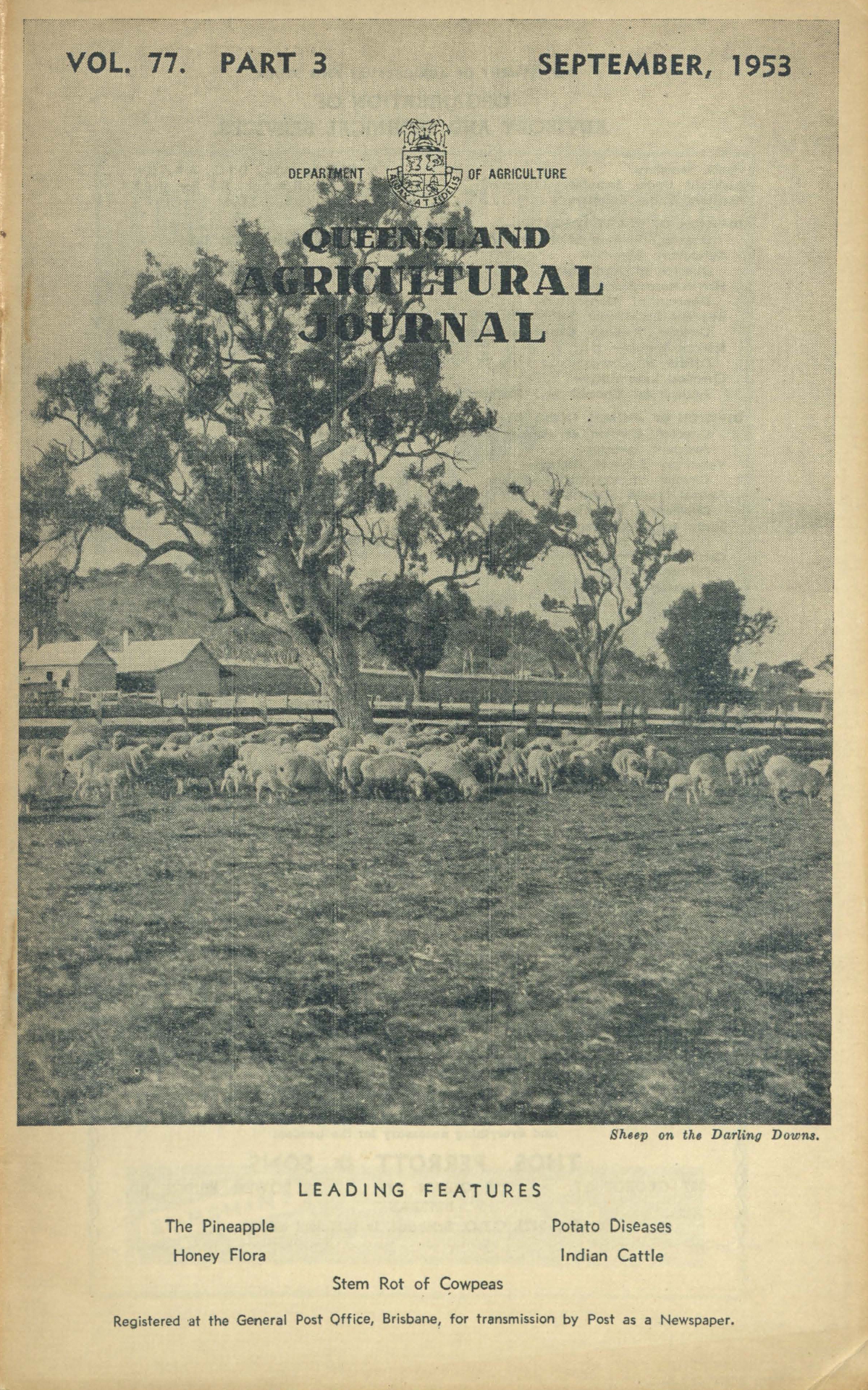 Queensland Agricultural Journal - September 1953