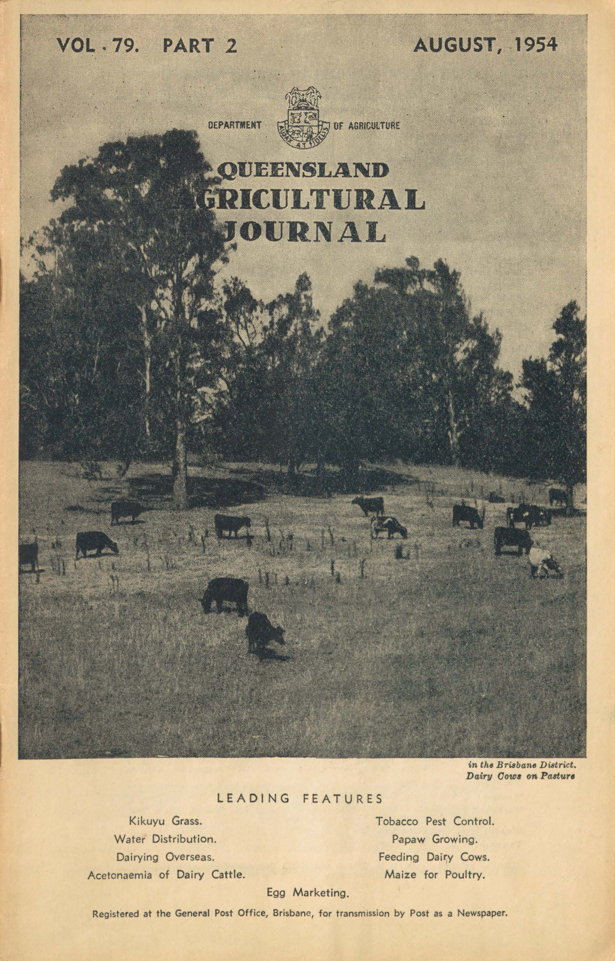 Queensland Agricultural Journal - August 1954