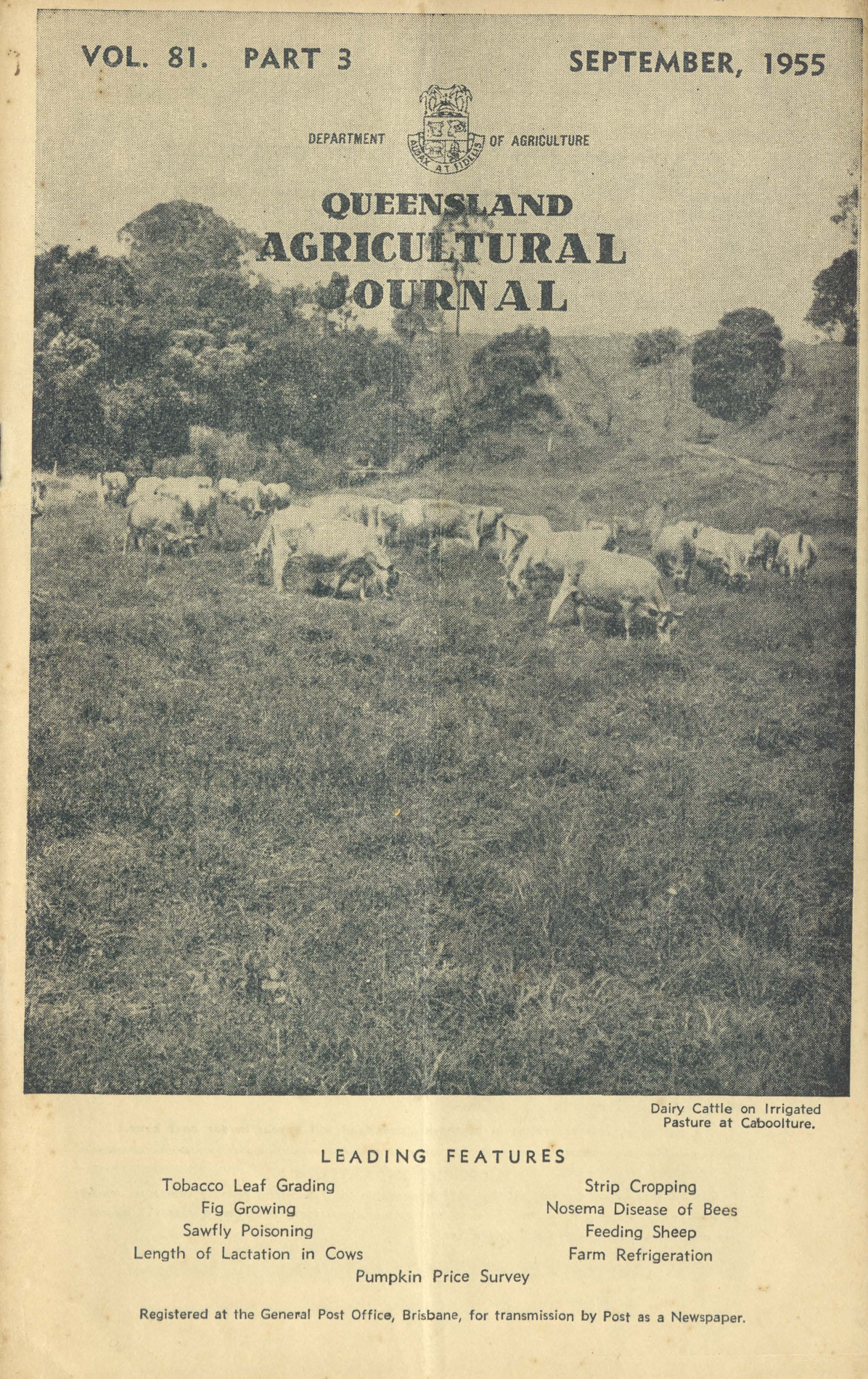 Queensland Agricultural Journal - September 1955