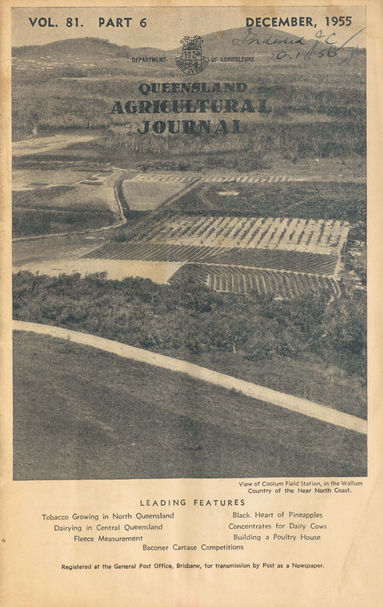 Queensland Agricultural Journal - December 1955