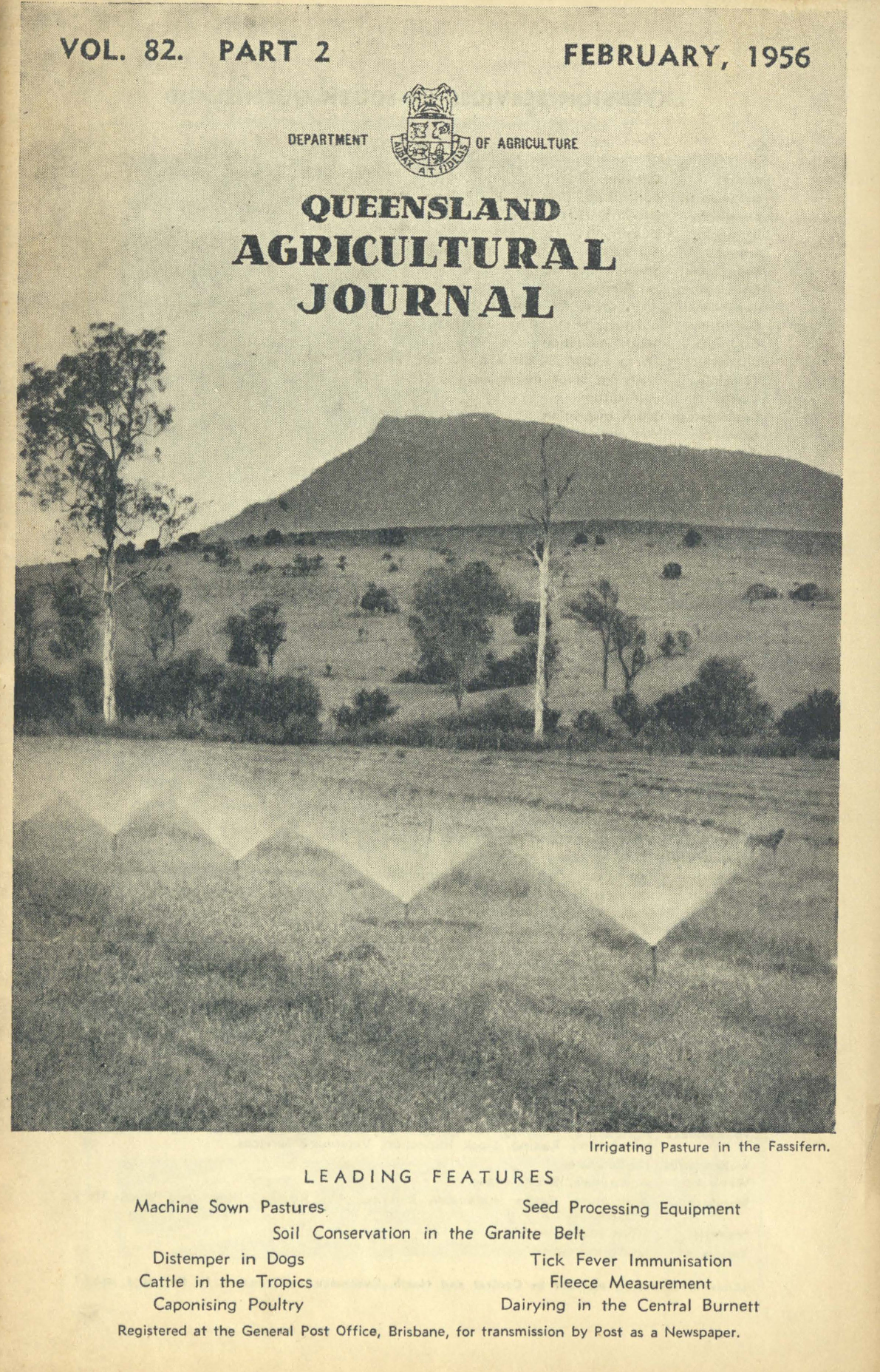 Queensland Agricultural Journal - February 1956