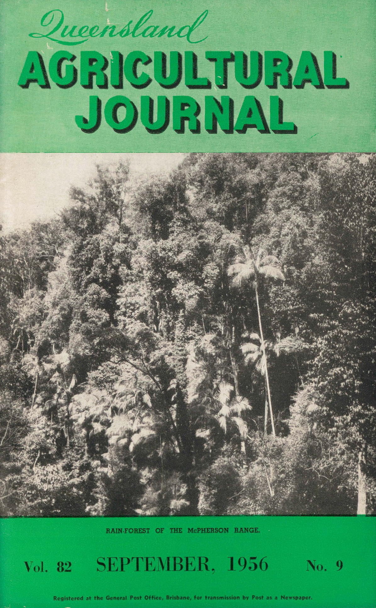 Queensland Agricultural Journal - September 1956
