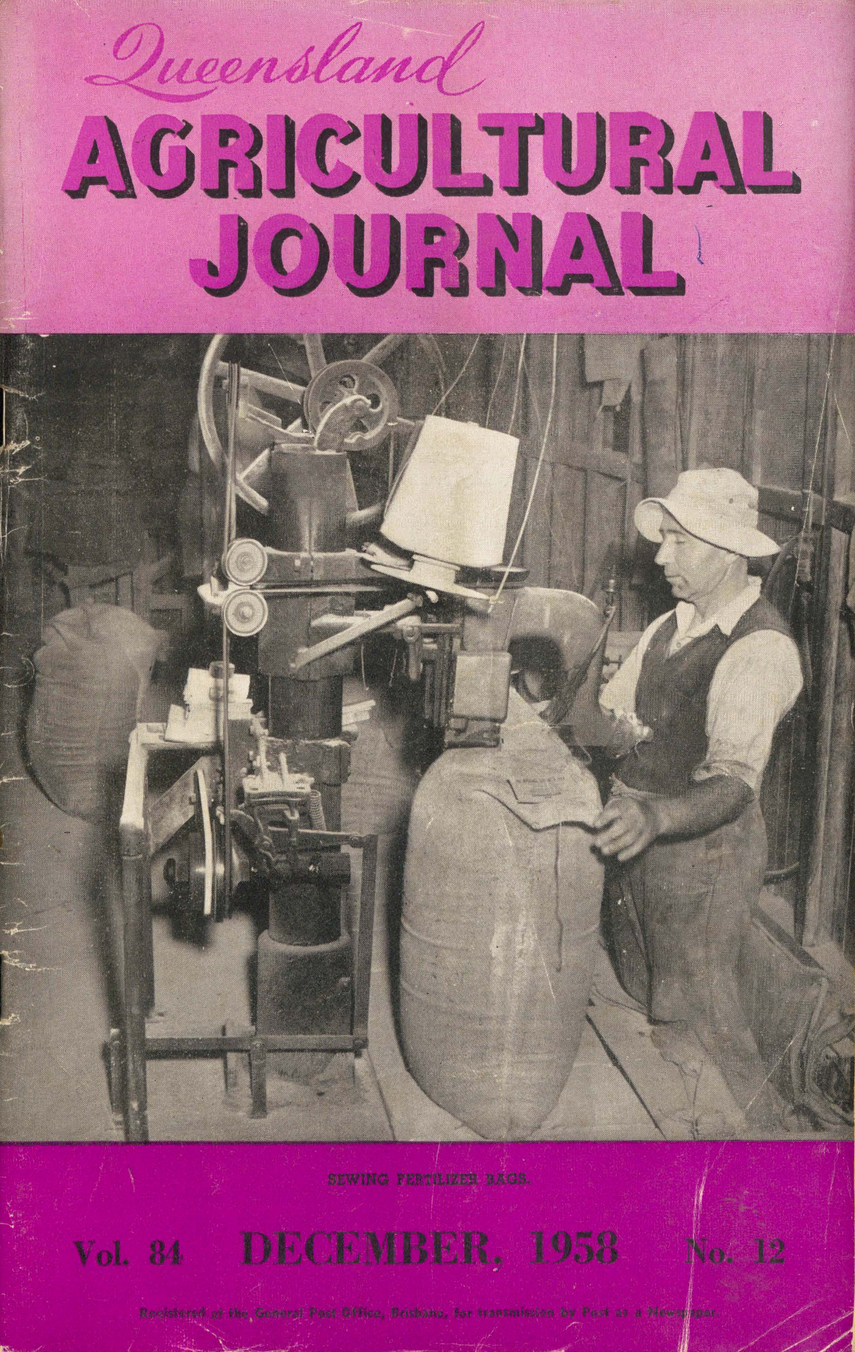 Queensland Agricultural Journal - December 1958