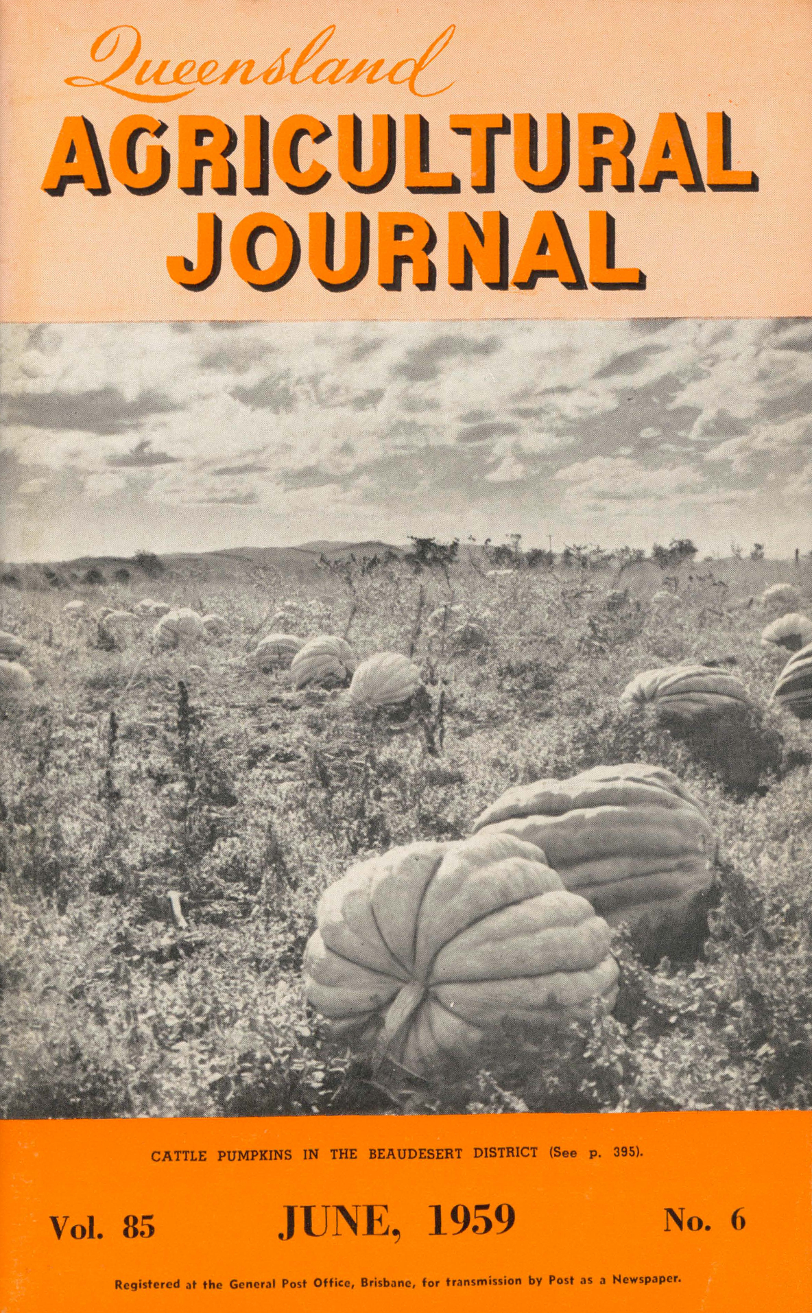 Queensland Agricultural Journal - June 1959