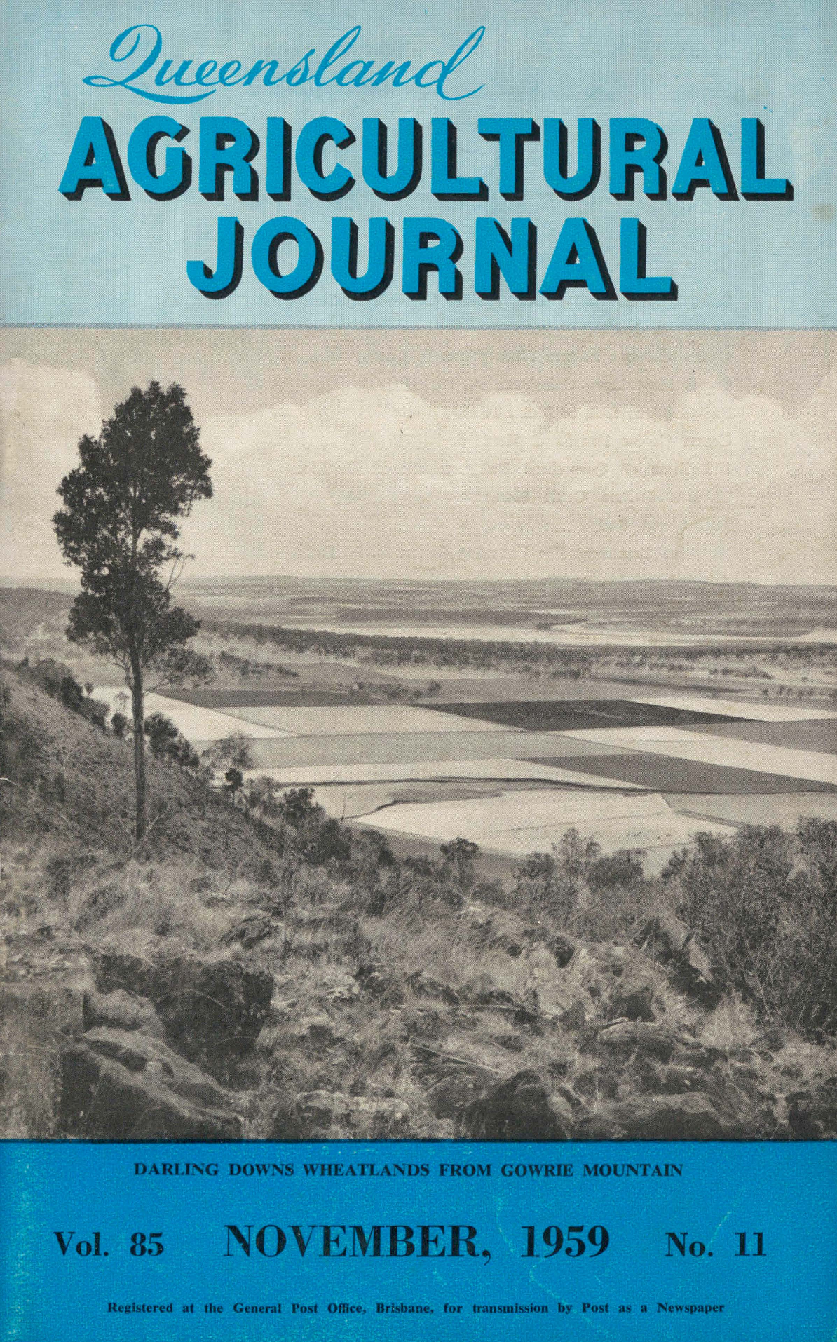 Queensland Agricultural Journal - November 1959