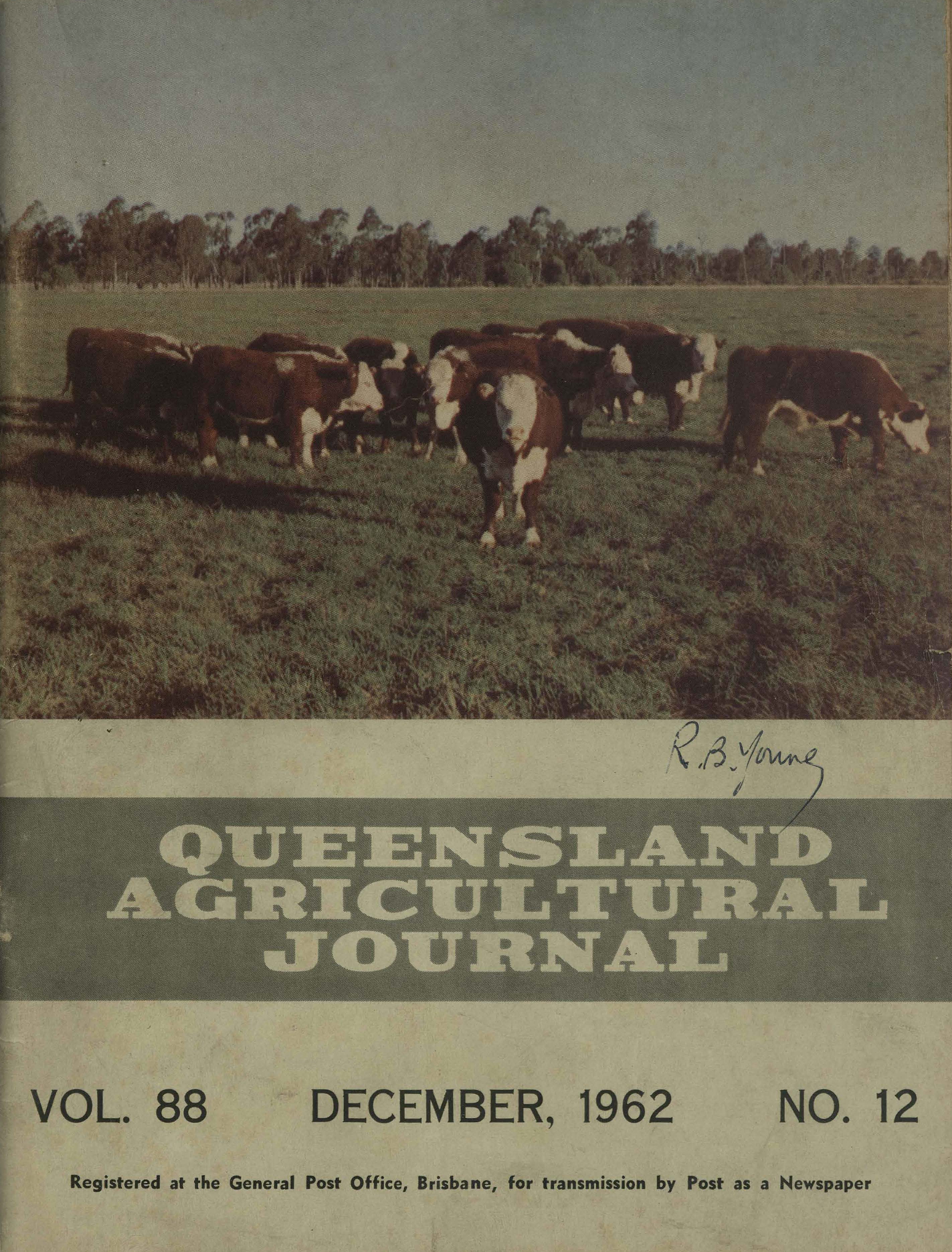 Queensland Agricultural Journal - December 1962