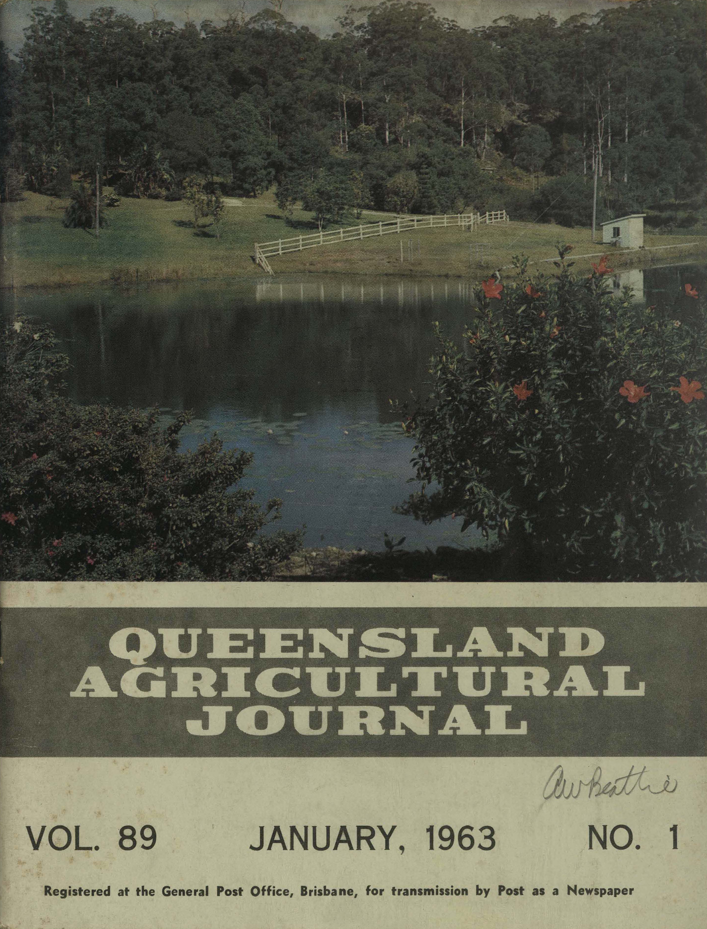 Queensland Agricultural Journal - January 1963