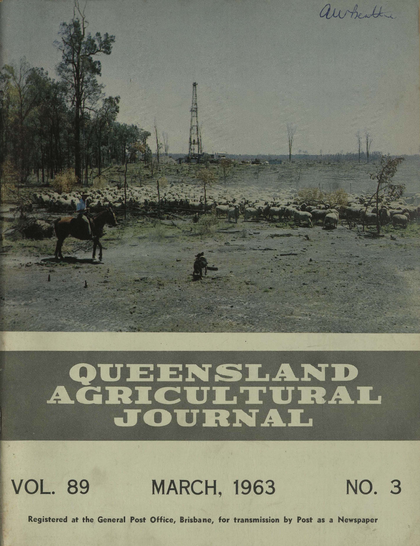 Queensland Agricultural Journal - March 1963