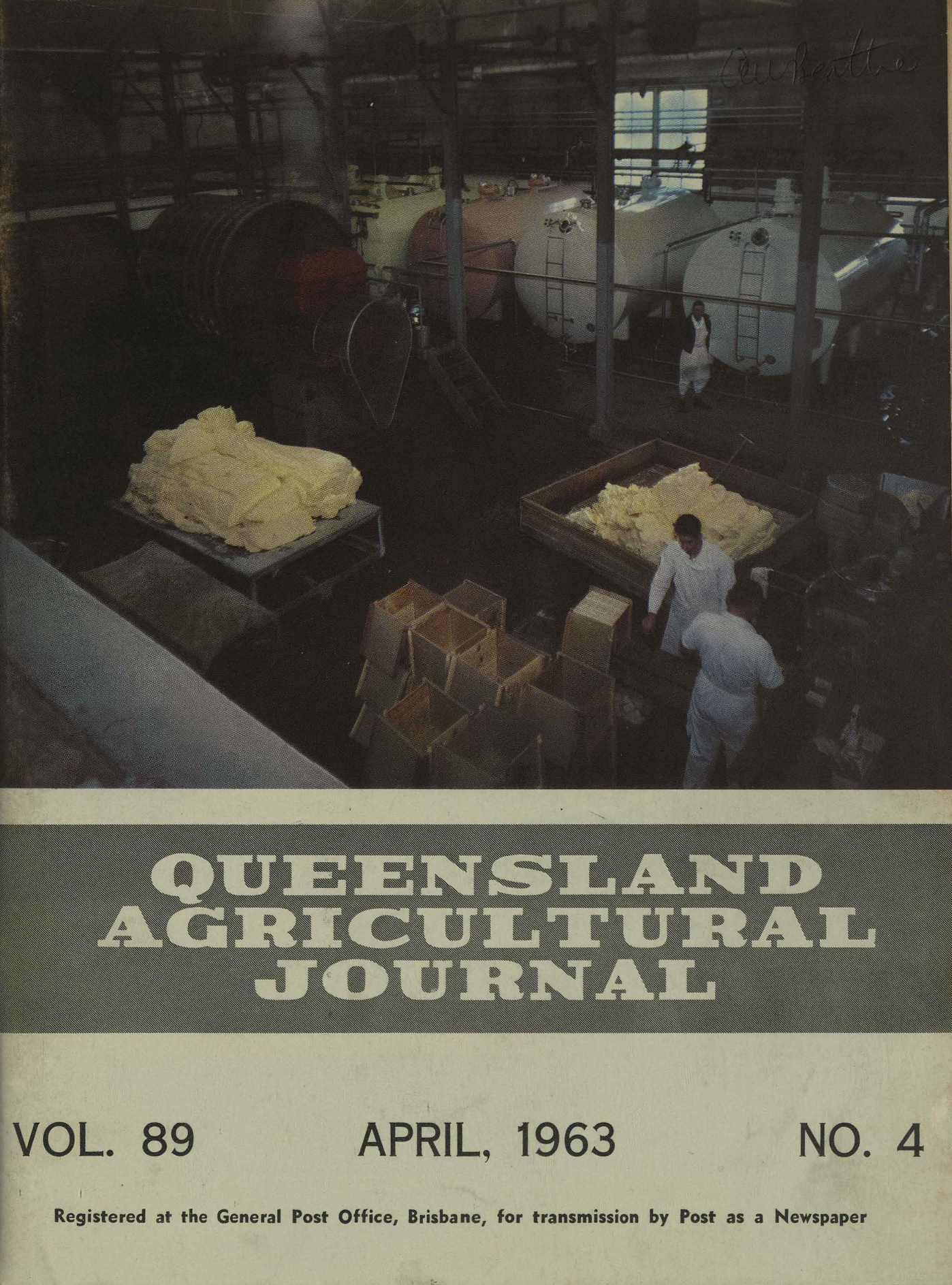Queensland Agricultural Journal - April 1963