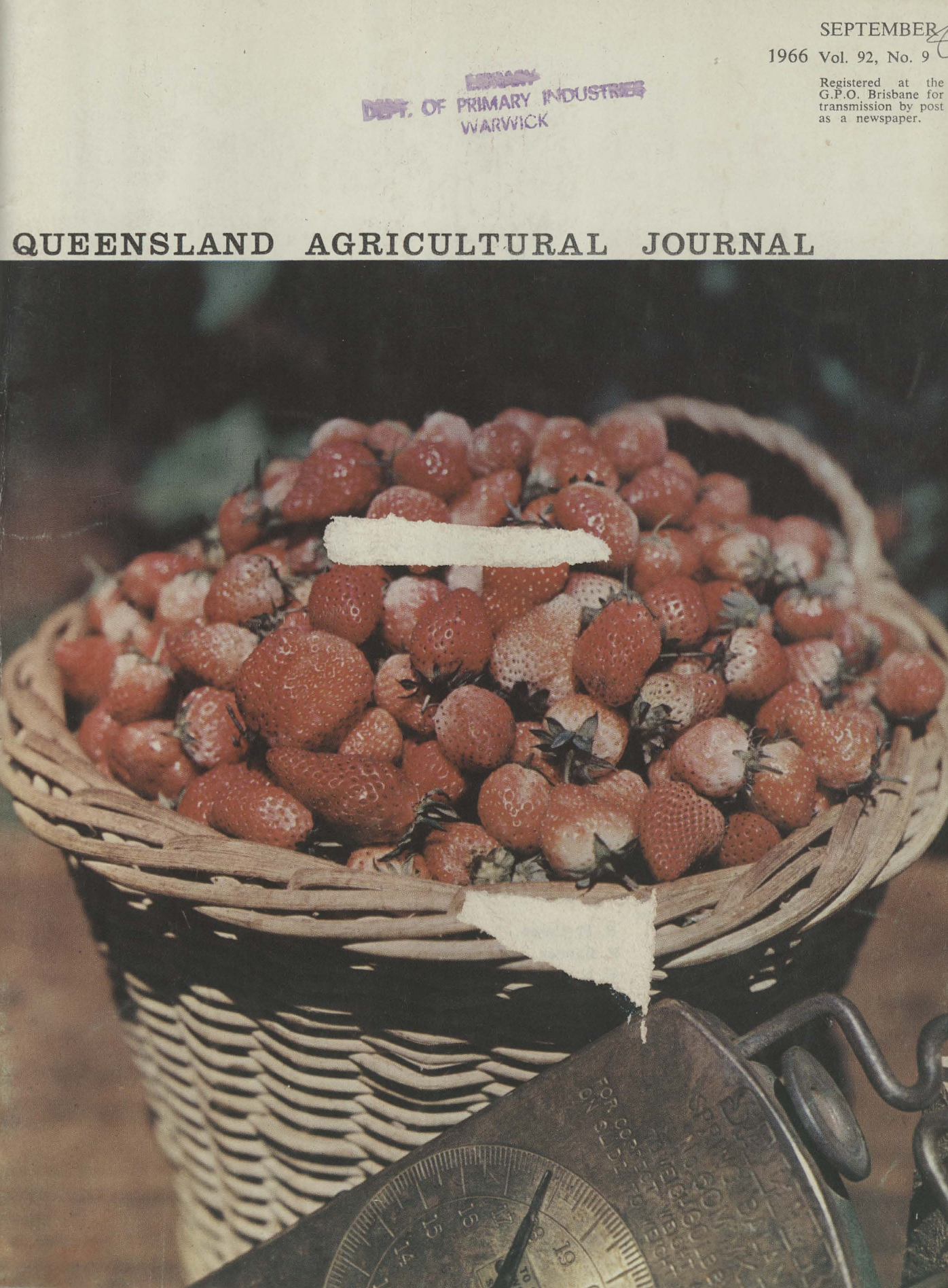 Queensland Agricultural Journal - September 1966