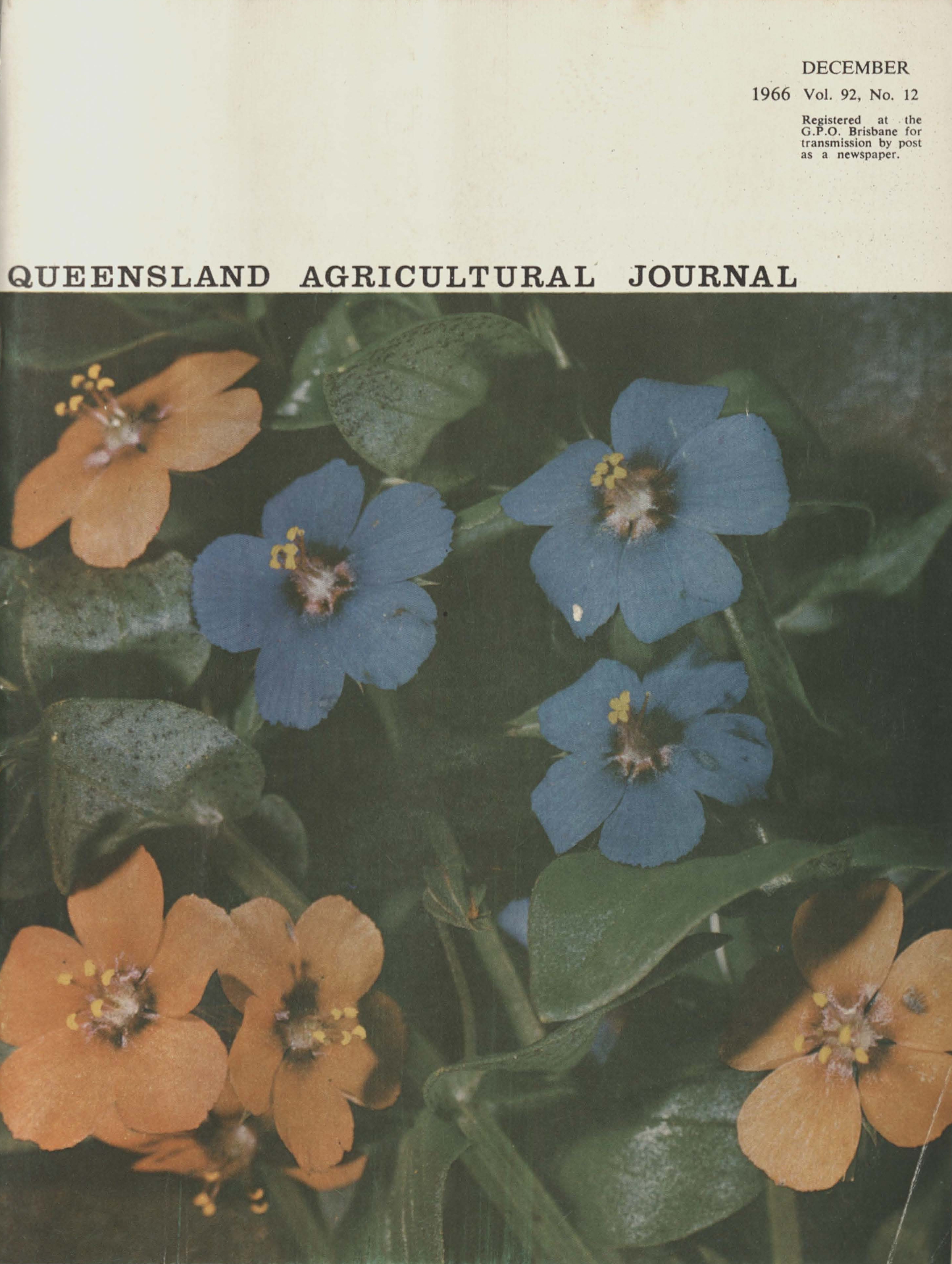 Queensland Agricultural Journal - December 1966