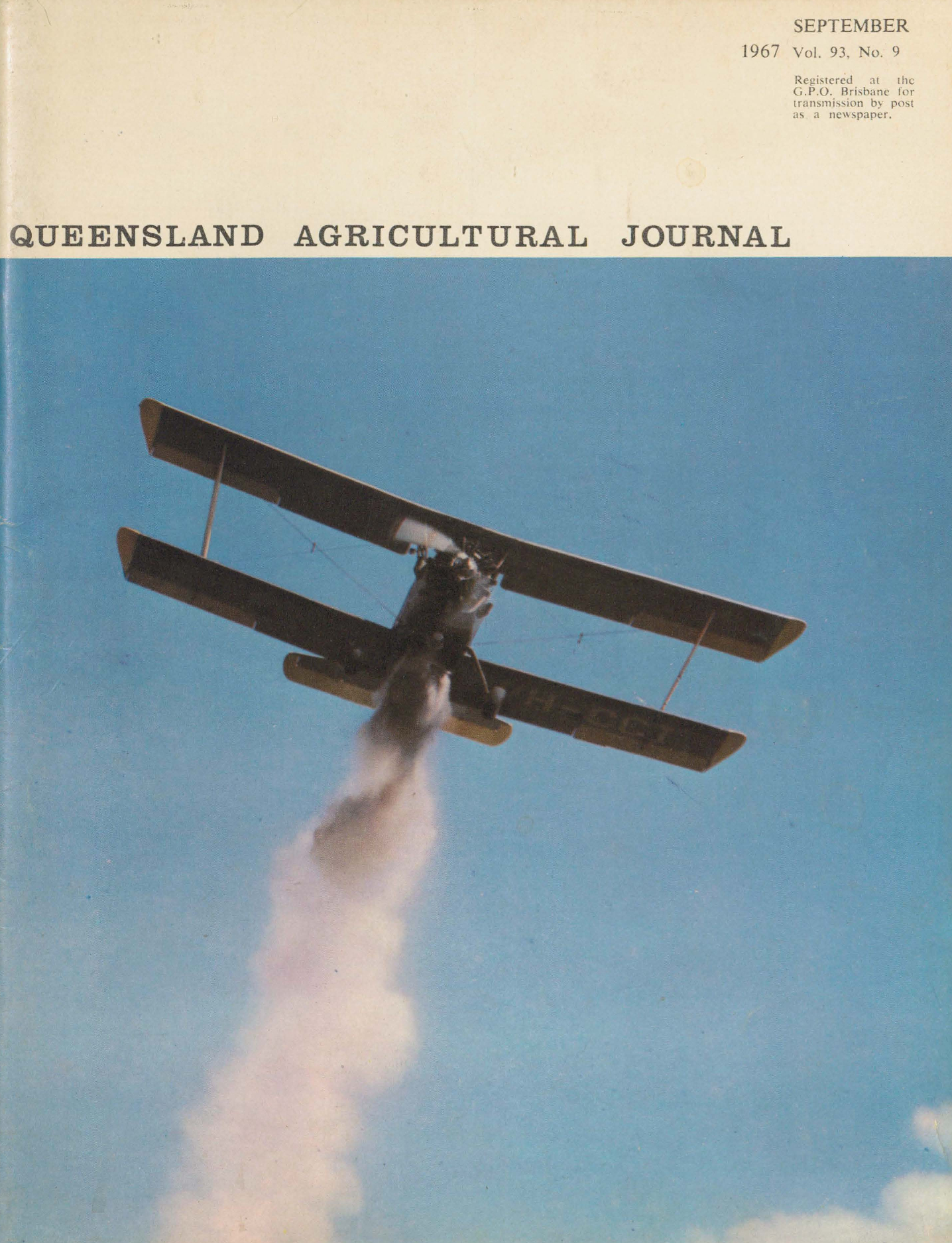 Queensland Agricultural Journal - September 1967