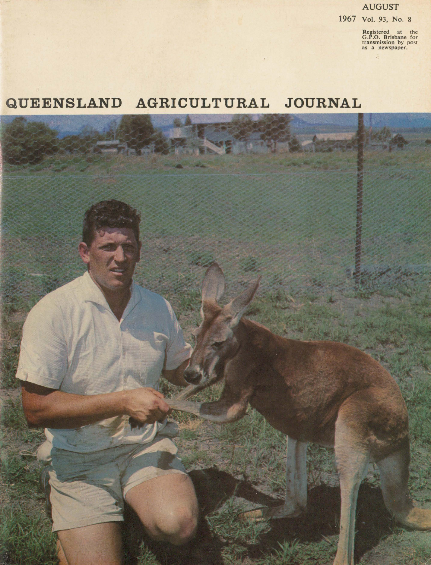 Queensland Agricultural Journal - August 1967