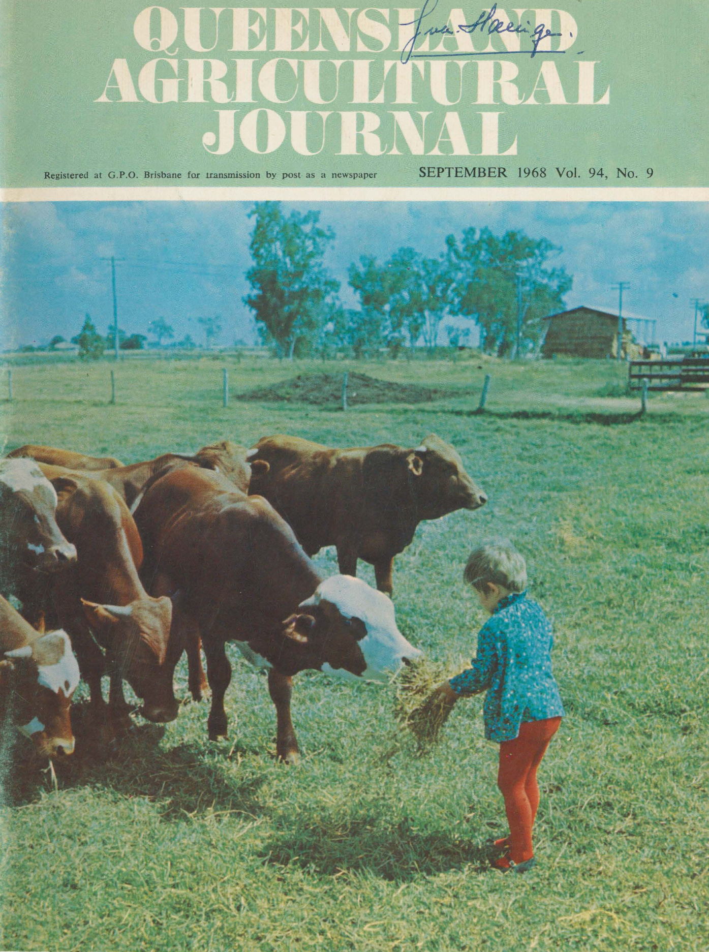 Queensland Agricultural Journal - September 1968
