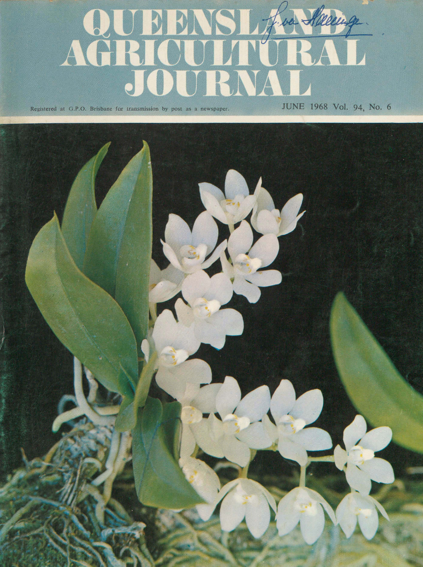 Queensland Agricultural Journal - June 1968