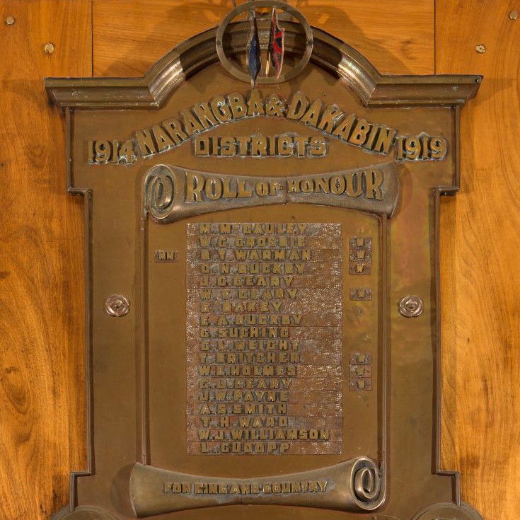 Narangba & Dakabin Districts Roll of Honour