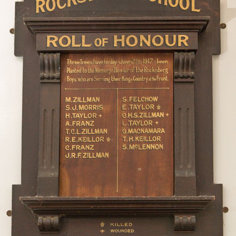 Rocksberg School Roll of Honour