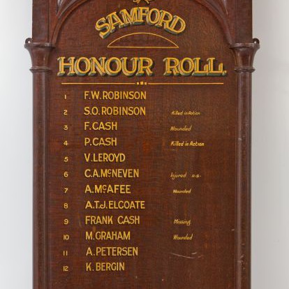 Samford School Honour Roll