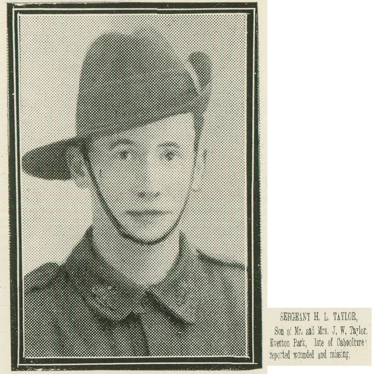 Hubert Lancelot Taylor, SN 955, Service Record