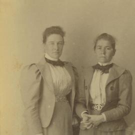 Cecilia Bancroft (right) and Unknown (left)