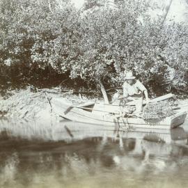 Crab-getting in Burpengary Creek, ca. 1895