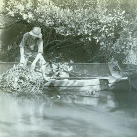 Crab-getting in Burpengary Creek, ca. 1895
