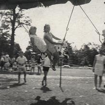 Christmas Party - Children on merry-go-round