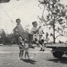 Christmas Party - Children on merry-go-round