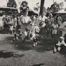 Christmas Party - Children on merry-go-round