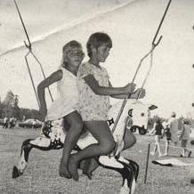 Christmas Party - Children on merry-go-round