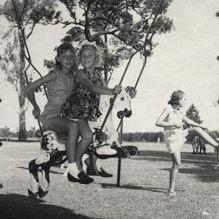 Christmas Party - Children on merry-go-round