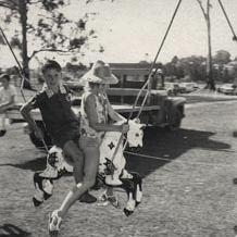Christmas Party - Children on merry-go-round